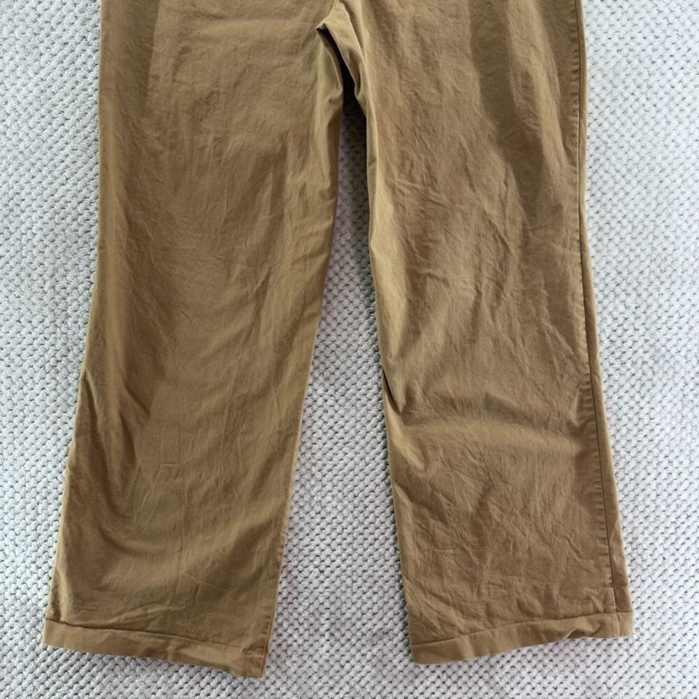 Good American Skate Pants Womens 12/31 Good Khaki Wide Straight Leg High Rise - Picture 8 of 15